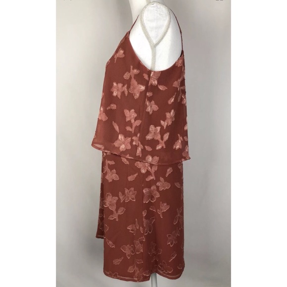 19 Cooper Floral Vneck Spaghetti Strap Shift Dress - Picture 3 of 7